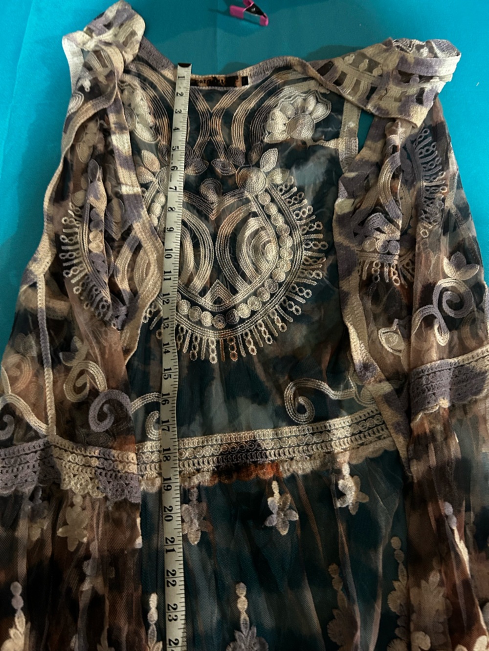Sleeveless Beige Floral Lace-Trim Vest - Women